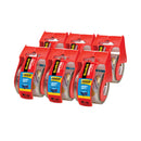 Scotch 3850 Heavy-Duty Packaging Tape with Dispenser, 1.5" Core, 1.88" x 66.66 ft, Clear, 6/Pack