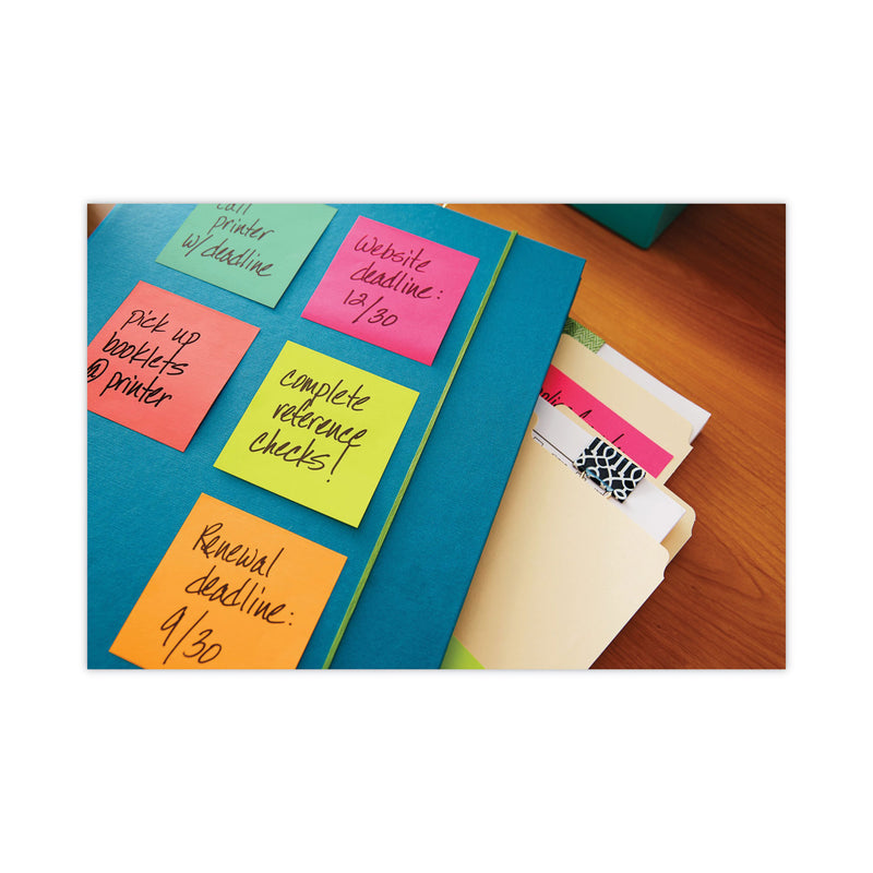 Post-it Original Pads in Poptimistic Collection Colors, 3" x 3", 100 Sheets/Pad, 5 Pads/Pack