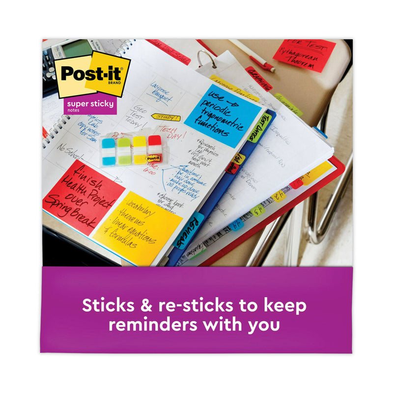 Post-it Pads in Playful Primary Collection Colors, 3" x 3", 90 Sheets/Pad, 5 Pads/Pack
