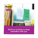 Post-it Recycled Notes in Oasis Collection Colors, Note Ruled, 4" x 6", 90 Sheets/Pad, 3 Pads/Pack