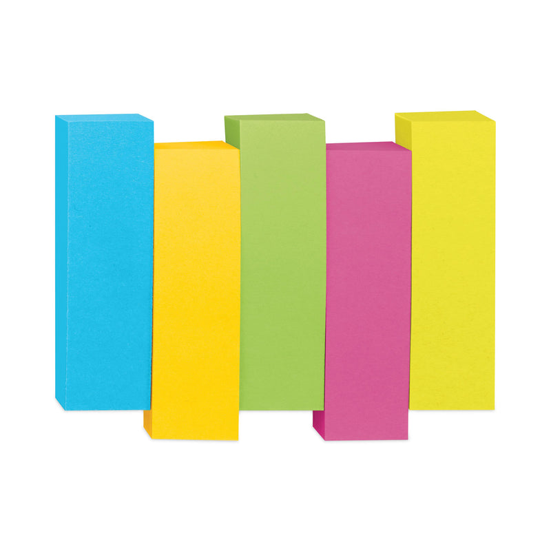 Post-it Page Flag Markers, Assorted Colors,100 Flags/Pad, 5 Pads/Pack