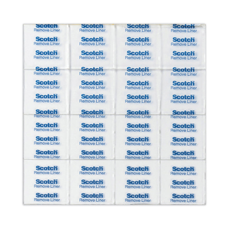 Scotch Removable Clear Mounting Squares, Holds Up to 0.33 lbs, 0.69 x 0.69, Clear, 35/Pack