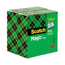 Scotch Magic Tape Refill, 3" Core, 0.75" x 72 yds, Clear, 2/Pack