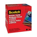 Scotch Book Tape, 3" Core, 3" x 15 yds, Clear