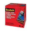 Scotch Book Tape, 3" Core, 4" x 15 yds, Clear