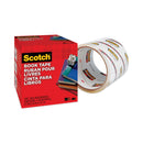 Scotch Book Tape, 3" Core, 4" x 15 yds, Clear
