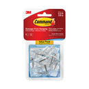 Command Clear Hooks and Strips, Plastic/Wire, Small, 9 Hooks with 12 Adhesive Strips per Pack