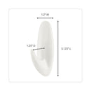 Command General Purpose Designer Hooks, Medium, 3 lb Cap, White, 50 Hooks and Strips/Pack
