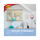 Command Clear Hooks and Strips, Plastic, Medium, 50 Hooks with 50 Adhesive Strips per Carton