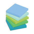Post-it Recycled Notes in Oasis Collection Colors, 3" x 3", 90 Sheets/Pad, 12 Pads/Pack