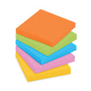 Post-it Pads in Energy Boost Collection Colors, 3" x 3", 90 Sheets/Pad, 12 Pads/Pack