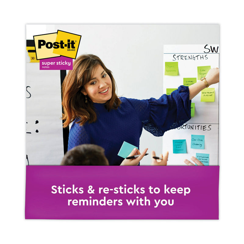 Post-it Pads in Energy Boost Collection Colors, Cabinet Pack, 3" x 3", 70 Sheets/Pad, 24 Pads/Pack