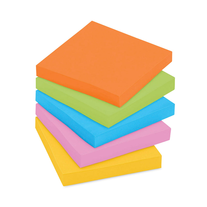 Post-it Pads in Energy Boost Collection Colors, Cabinet Pack, 3" x 3", 70 Sheets/Pad, 24 Pads/Pack