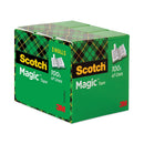 Scotch Magic Tape Refill, 3" Core, 1" x 72 yds, Clear, 3/Pack