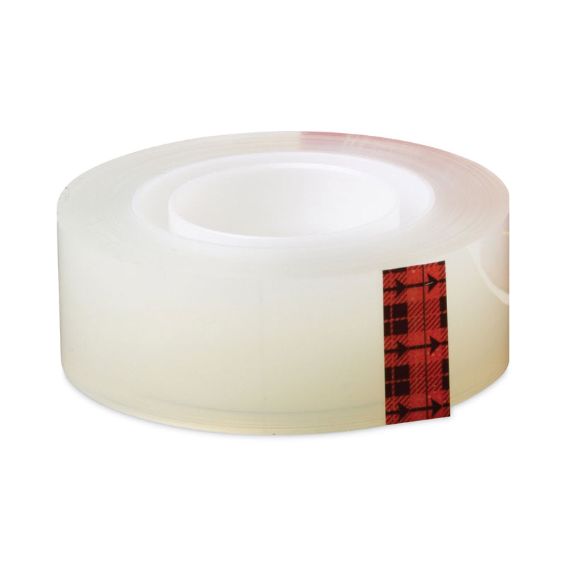 Scotch Transparent Tape, 3" Core, 1" x 72 yds, Transparent