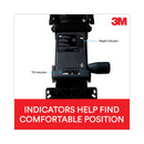 3M Sit/Stand Easy Adjust Keyboard Tray, Highly Adjustable Platform,, Black