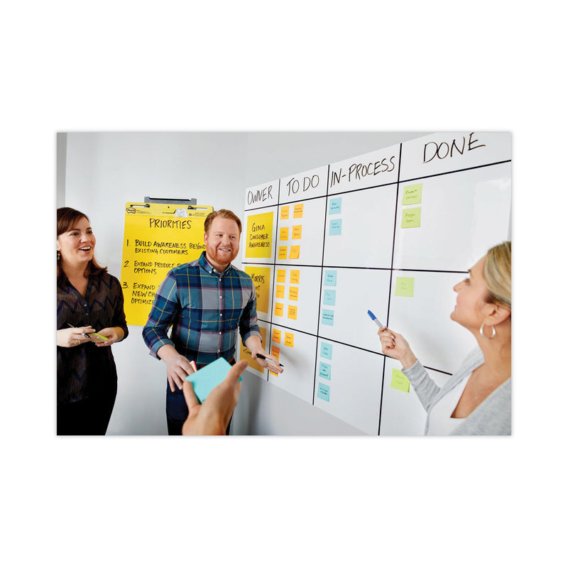 Post-it Dry Erase Surface with Adhesive Backing, 72" x 48", White