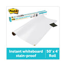 Post-it Dry Erase Surface, 50 ft x 4 ft, White