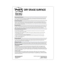 Post-it Dry Erase Surface, 50 ft x 4 ft, White