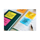 Post-it Full Stick Notes, 3" x 3", Energy Boost Collection Colors, 25 Sheets/Pad, 4 Pads/Pack