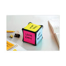 Post-it Full Stick Notes, 3" x 3", Energy Boost Collection Colors, 25 Sheets/Pad, 4 Pads/Pack
