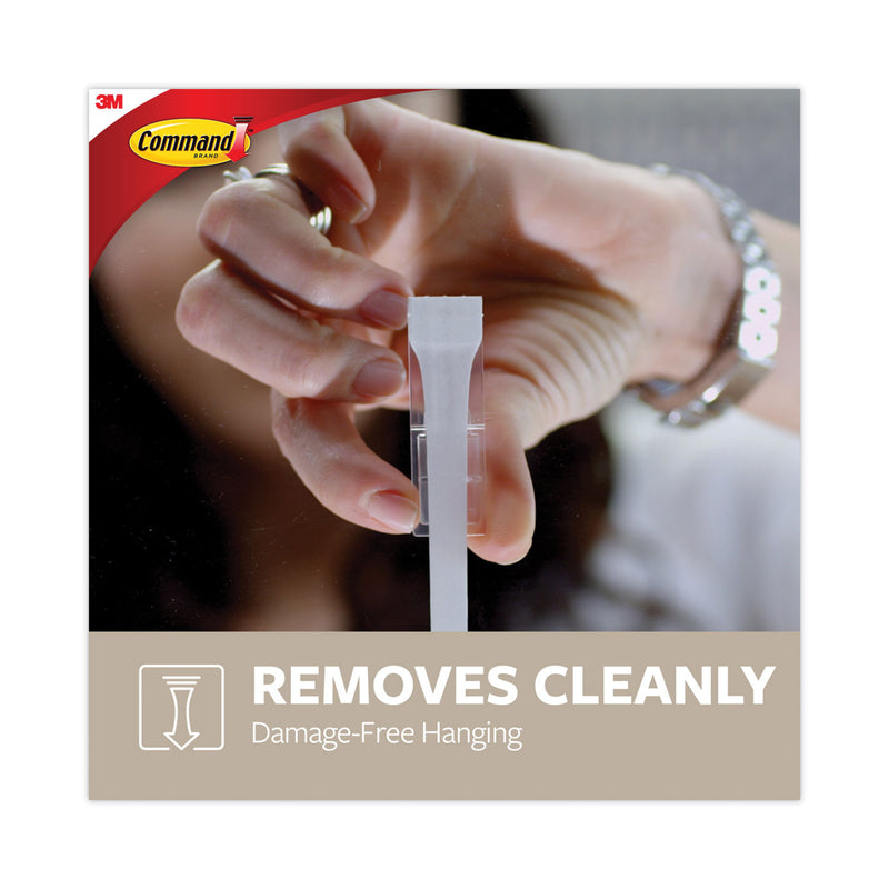 Command Adhesive Mount Metal Hook, Large, Brushed Nickel Finish, 1 Hook and 2 Strips/Pack