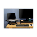 3M Adjustable Notebook Riser, 13" x 13" x 4" to 6", Black, Supports 20 lbs