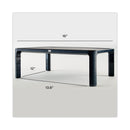 3M Adjustable Monitor Stand, 16" x 12" x 1.75" to 5.5", Black, Supports 20 lbs
