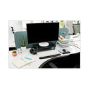 3M Extra-Wide Adjustable Monitor Stand, 20" x 12" x 1" to 5.78", Silver/Black, Supports 40 lbs