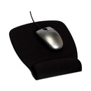 3M Antimicrobial Foam Mouse Pad with Wrist Rest, 8.62 x 6.75, Black