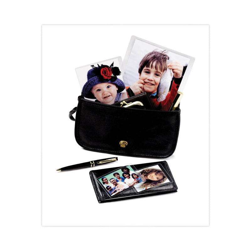 Scotch Self-Sealing Laminating Pouches, 9.5 mil, 2.81" x 3.75", Gloss Clear, 5/Pack