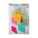 Post-it Pop-up Notes Refill, Note Ruled, 4" x 4", Aqua Wave, 90 Sheets/Pad, 5 Pads/Pack