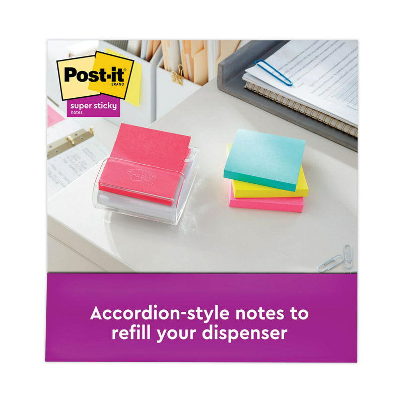 Post-it Pop-up 3 x 3 Note Refill, 3" x 3", Supernova Neons Collection Colors, 90 Sheets/Pad, 6 Pads/Pack