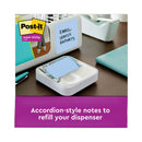 Post-it Recycled Pop-up Notes in Oasis Collection Colors, 3" x 3", 90 Sheets/Pad, 6 Pads/Pack