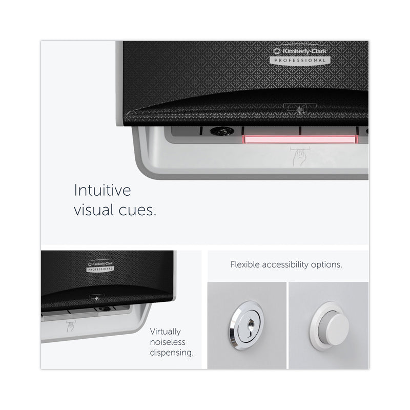 Kimberly-Clark Professional* ICON Automatic Roll Towel Dispenser, 20.12 x 16.37 x 13.5, Black Mosaic