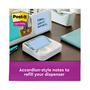Post-it Recycled Pop-up Notes in Oasis Collection Colors, 3" x 3", 90 Sheets/Pad, 10 Pads/Pack