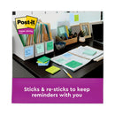 Post-it Recycled Pop-up Notes in Oasis Collection Colors, 3" x 3", 90 Sheets/Pad, 10 Pads/Pack