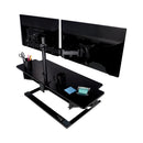 3M Precision Standing Desk, 42" x 23.2" x 6.2" to 20", Black