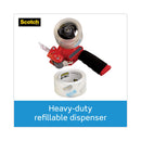 Scotch Pistol Grip Packaging Tape Dispenser, 3" Core, For Rolls Up to 2" x 60 yds, Red
