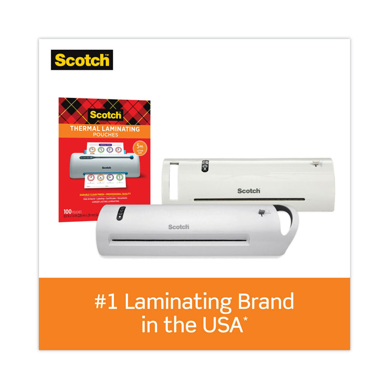 Scotch Thermal Laminator Value Pack, Two Rollers, 9" Max Document Width, 5 mil Max Document Thickness