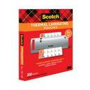 Scotch Laminating Pouches, 3 mil, 9" x 11.5", Gloss Clear, 200/Pack