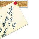 Quartet Bulletin Bar I Natural Cork Bulletin, 48 x 1, Brown, Silver Aluminum Frame