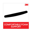 3M Antimicrobial Foam Keyboard Wrist Rest, 18 x 2.75, Black