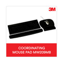3M Antimicrobial Foam Keyboard Wrist Rest, 18 x 2.75, Black