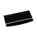 3M Antimicrobial Foam Keyboard Wrist Rest, 18 x 2.75, Black