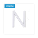 MasterVision White Plastic Set of Letters, Numbers and Symbols, Uppercase, 1"h