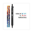 Zebra X-701 Ballpoint Pen, Retractable, Fine 0.7 mm, Black Ink, Black Barrel
