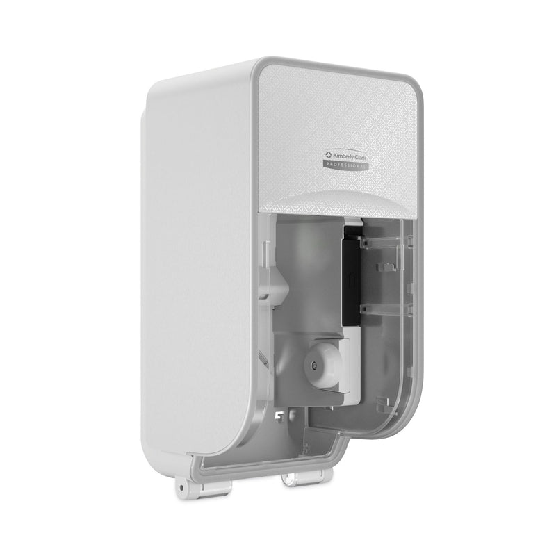 Kimberly-Clark Professional* ICON Coreless Standard Roll Toilet Paper Dispenser, 7.18 x 13.37 x 7.06, White Mosaic