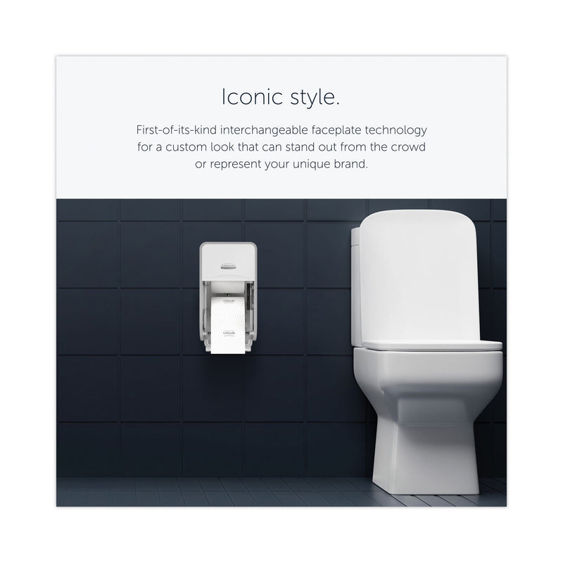 Kimberly-Clark Professional* ICON Coreless Standard Roll Toilet Paper Dispenser, 7.18 x 13.37 x 7.06, White Mosaic