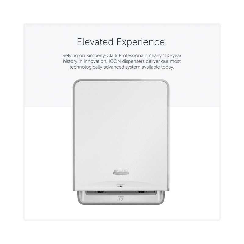 Kimberly-Clark Professional* ICON Automatic Roll Towel Dispenser, 20.12 x 16.37 x 13.5, White Mosaic